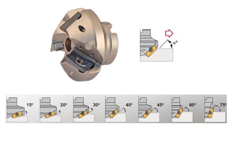 Čelní nástrčné srážecí frézy