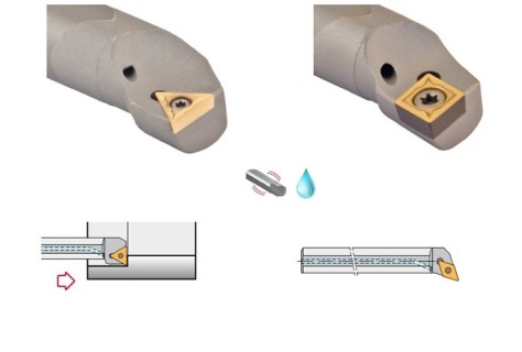 Celokarbidové soustružnické levé nože s chlazením