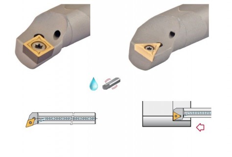 Celokarbidové soustružnické pravé nože s chlazením