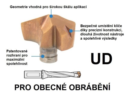 Destičky UD pro obecné obrábění