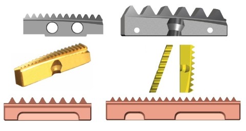 Destičky ke spirálovým závitovým frézám a k frézám s přímými drážkami