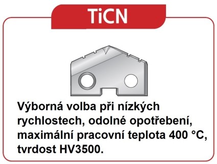 Destičky povlak TiCN - PREMIUM HSS M48