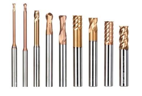 Frézy pro nástrojové oceli, kalené materiály ~HRC70