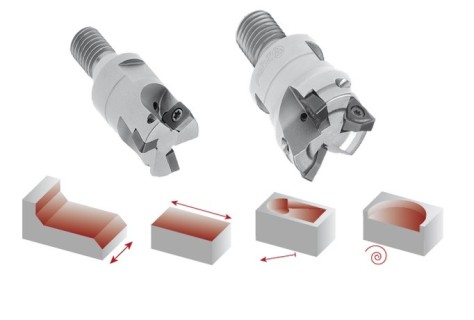 Frézy se závitovým adaptérem na plochu