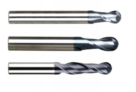 Kulové 2 břité frézy 50 HRc