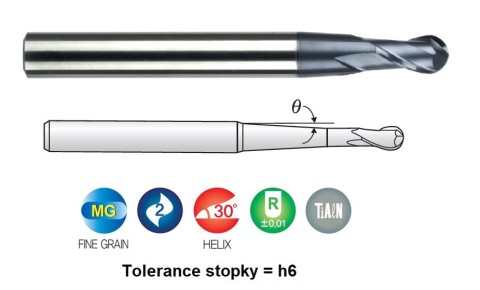 Kuželové frézy s kuželovým krkem