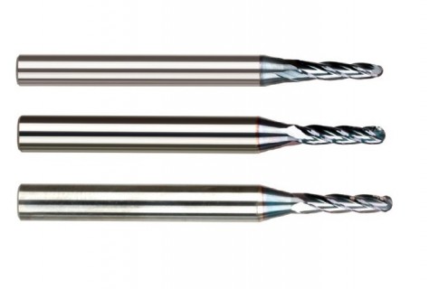 Kuželové kulové 4 břité mikrofrézy