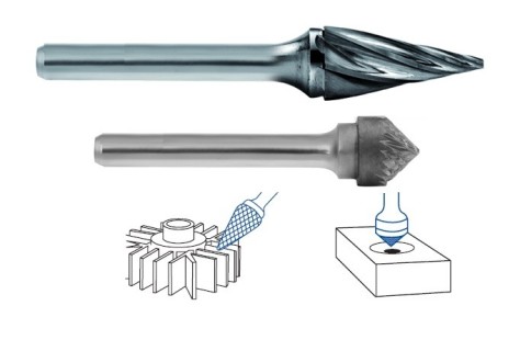 Kuželové technické frézy-rotary burrs