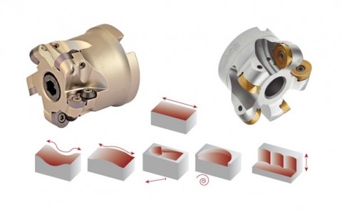 Nástrčné frézy s kruhovými destičkami-kopírovací frézy