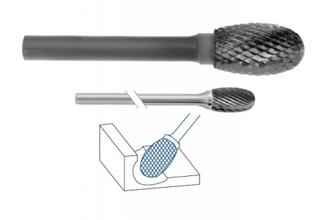 Oválné technické frézy-rotary burrs