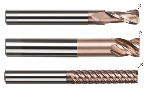 Rádiusové frézy 55 HRc