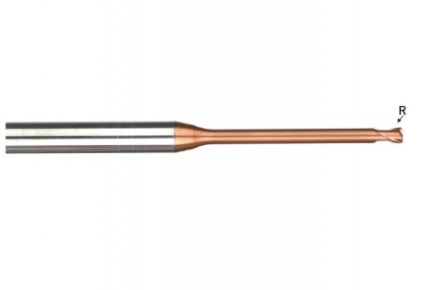 Rádiusové mikrofrézy 70 HRc