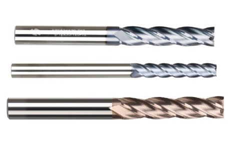 Rovné 4 břité frézy 55 HRc, dlouhý břit