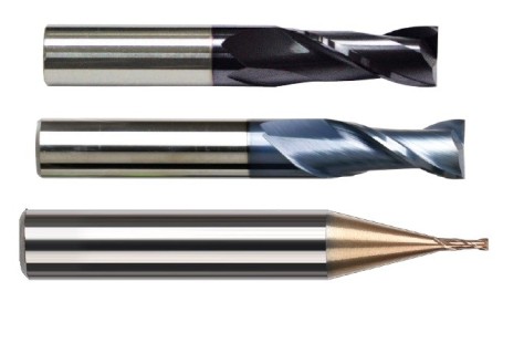 Rovné krátké 2 a 3 břité frézy 55 HRc