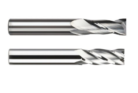 Rovné krátké frézy bez povlaku