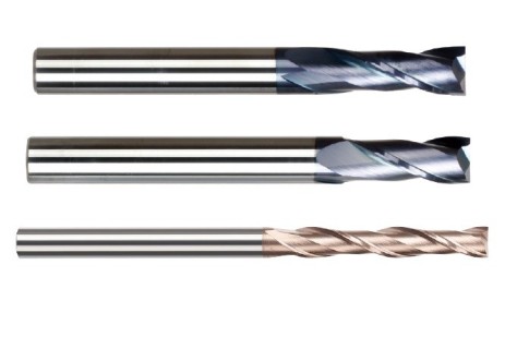 Rovné prodloužené 2 břité frézy 55 HRc