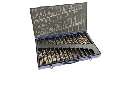 Sada HSS vrtáků 220Ks (rozsah1-13 po 0,5 + 3,3 + 4,2 mm)-h8