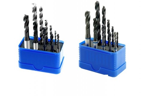 Sady HSS vrtáků se závitníky-slepé
