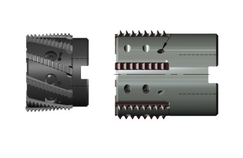 Spirálové závitové frézy+frézy s přímou drážkou nástrčné