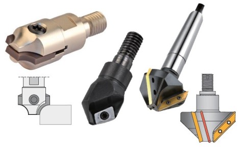 Srážecí frézy se závitovým adaptérem