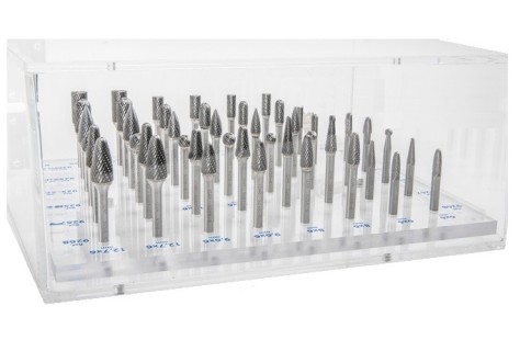 Technické frézy-rotary burrs vitrína