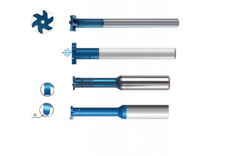 Tvrdokovové frézy na hluboké drážky