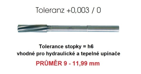 Tvrdokovové strojní přesné výstružníky NC699 9-11,99mm