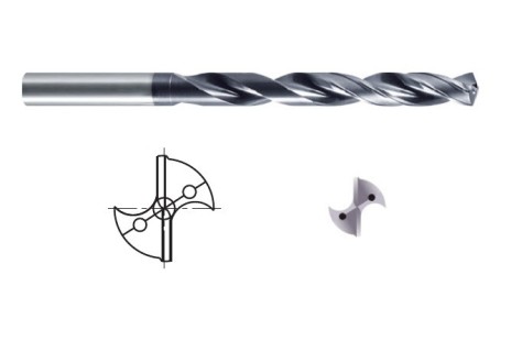 Tvrdokovové vrtáky 15xD s chlazením