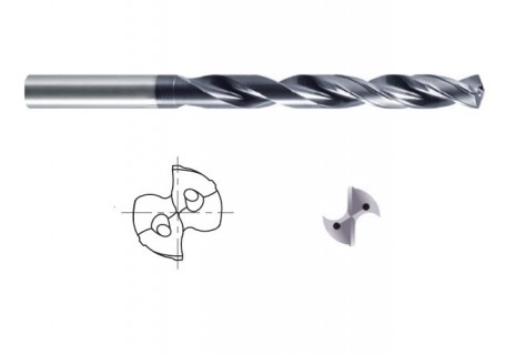 Tvrdokovové vrtáky 30xD s chlazením