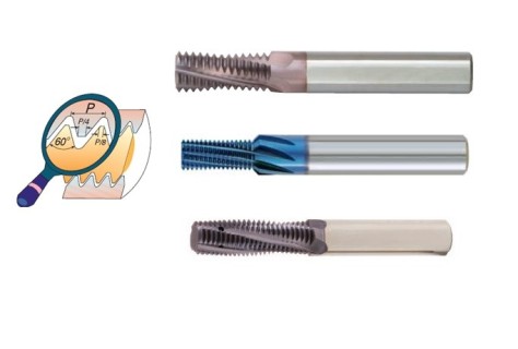 Tvrdokovové závitové frézy ISO - Metrické (M)