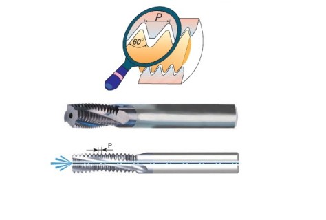 Tvrdokovové závitové frézy NPSF, MJ, UNJ 60°