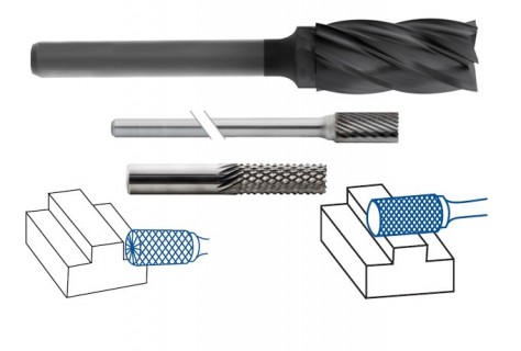 Válcové technické frézy s čelním břitem-rotary burrs