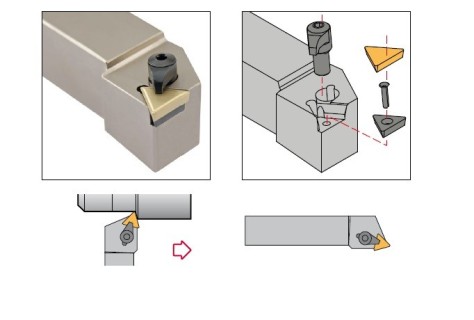 Vnější levé soustružnické nože C-upnutí