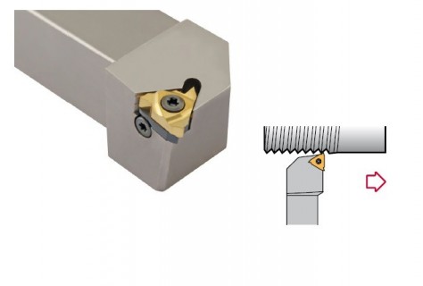 Vnější levé závitovací nože s podložkou