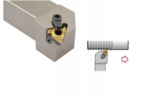 Vnější levé závitovací nože s upínkou