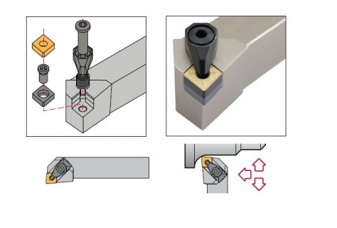 Vnější pravé soustružnické nože D-upnutí bez chlazení