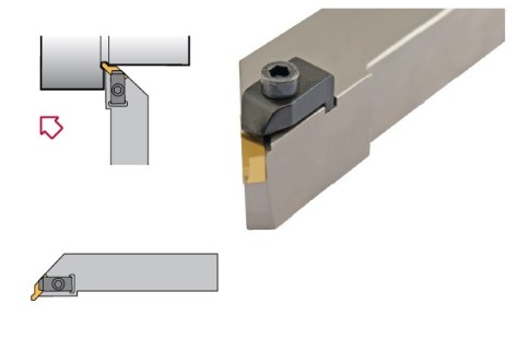Vnější pravé zapichovací-upichovací držáky s upínkou