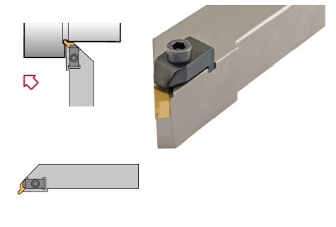 Vnější zapichovací-upichovací držáky s upínkou