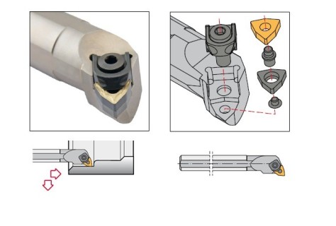 Vnitřní levé soustružnické nože M-upnutí (W-upnutí)