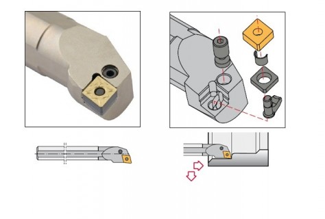 Vnitřní levé soustružnické nože P-upnutí