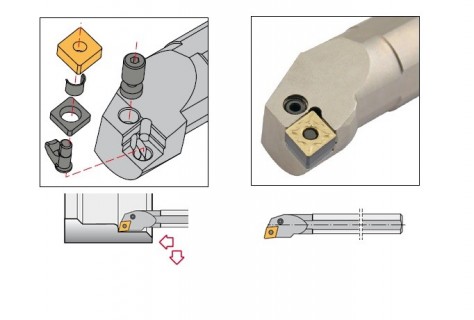 Vnitřní pravé soustružnické nože P-upnutí
