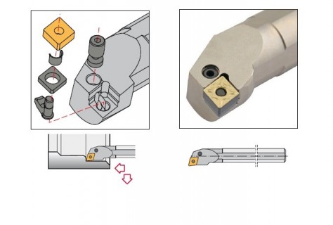 Vnitřní pravé soustružnické nože P-upnutí bez chlazení
