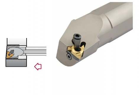 Vnitřní pravé závitovací nože s upínkou