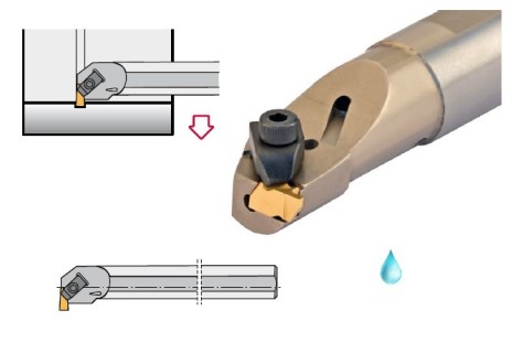 Vnitřní zapichovací-upichovací držáky s upínkou