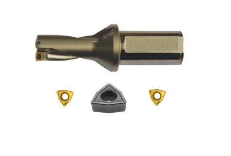 Vrtáky 2xD na 3 břité destičky