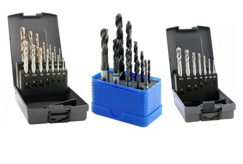 Závitníky slepé ve šroubovici v sadě Závitníky slepé ve šroubovici v sadě