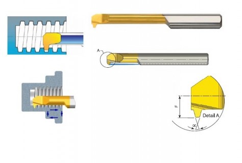 Závitovací mikronožíky TRAPEZ 30°