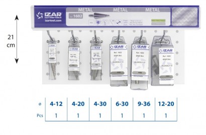 1602 SADA STUPŇOVITÝCH VRTÁKŮ HSS 118° NA ZÁVĚSNÉ LIŠTĚ