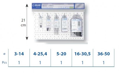 1603 SADA STUPŇOVITÝCH VRTÁKŮ NA ZÁVĚSNÉ LIŠTĚ 33 cm 5KS