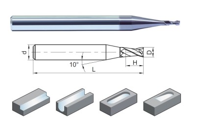 GM-2ES-D2.8 2-BŘITÉ TVRDOKOVOVÉ MIKROFRÉZY DO 50HRC
